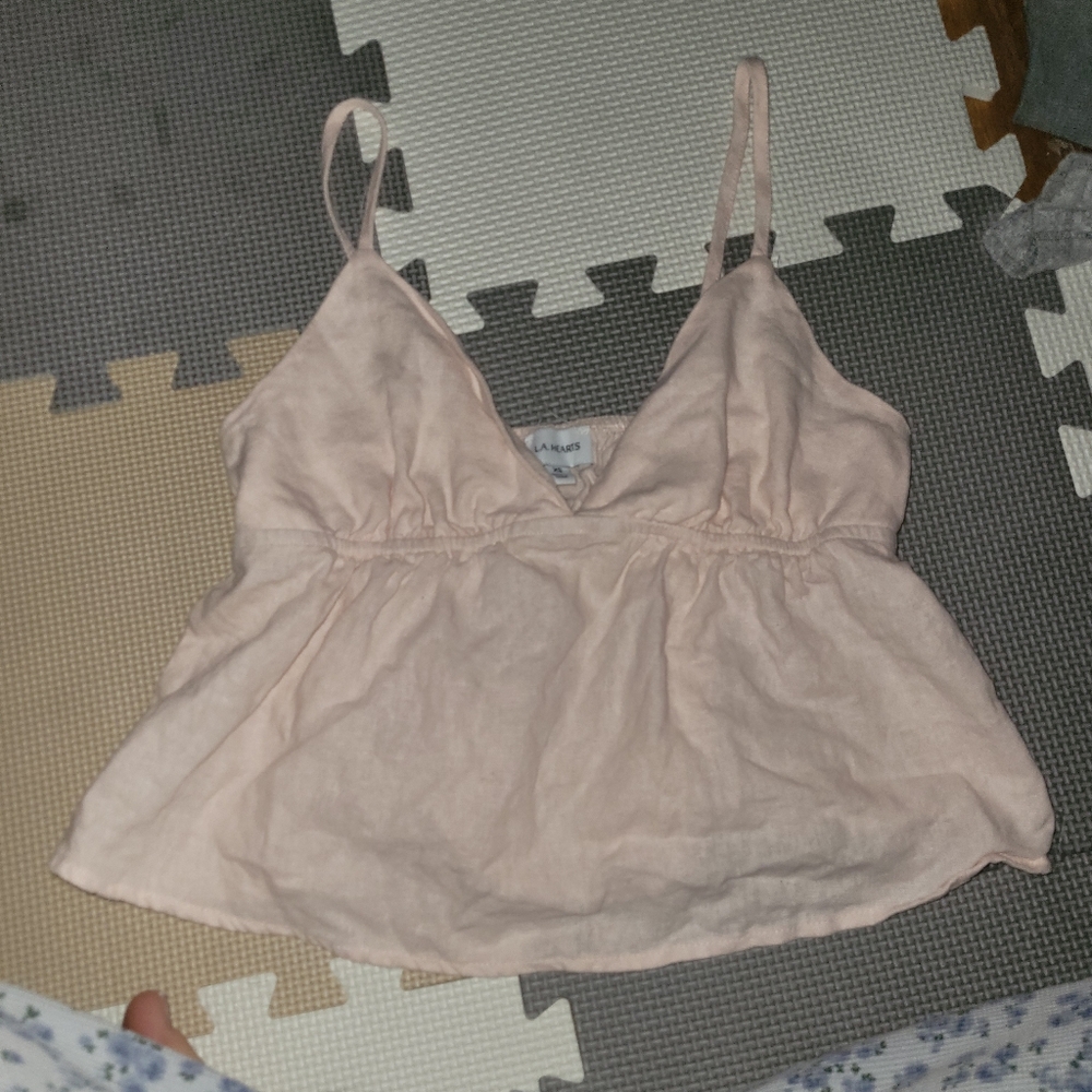 Pastel pink tank top